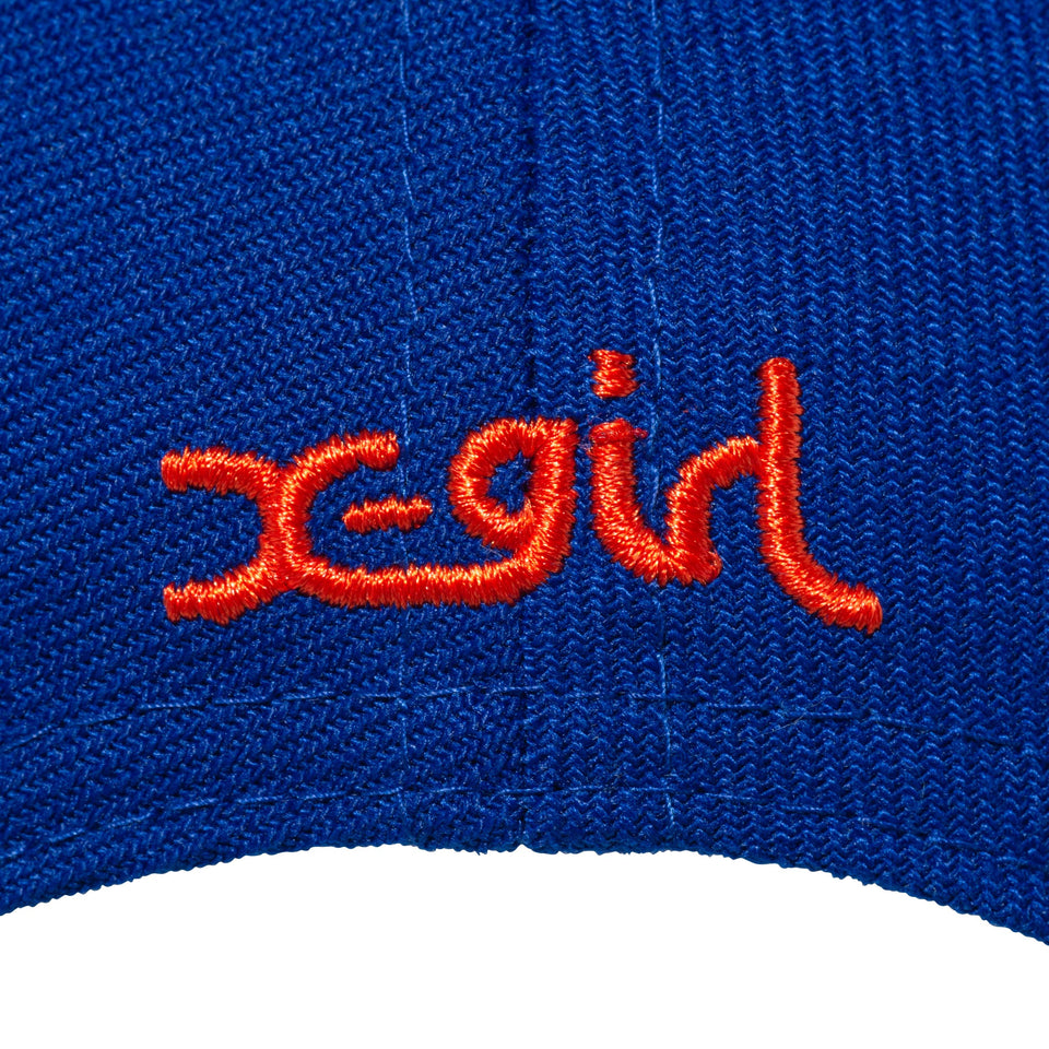 LP 9FIFTY X-girl XG ライトロイヤル × オレンジエイド ケリーアンダーバイザー
