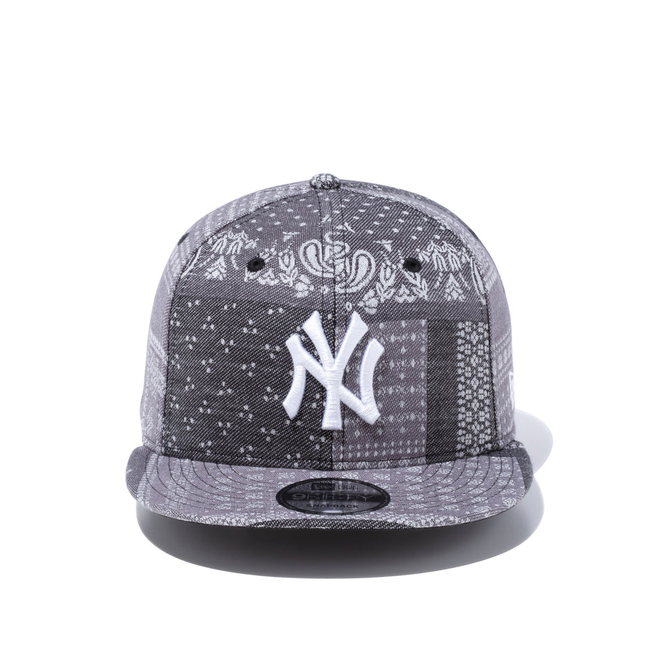 9FIFTY ペイズリー パッチワーク ニューヨーク・ヤンキース ブラックペイズリー
