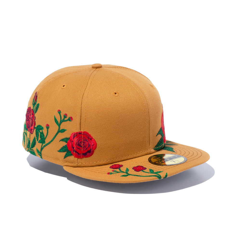 59FIFTY Rose Embroidery タン