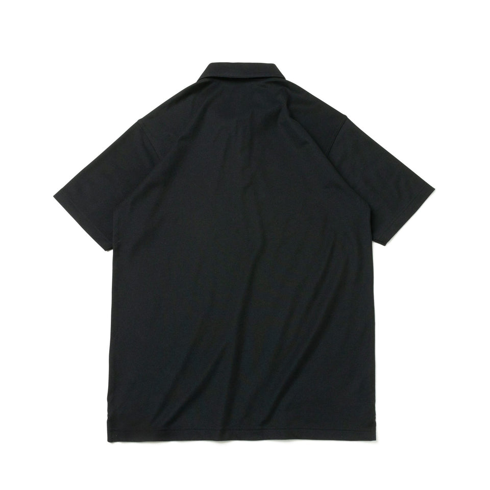 【ゴルフ】 半袖 ボタンダウン 鹿の子 ポロシャツ サークルロゴ ブラック - 13061593-S | NEW ERA ニューエラ公式オンラインストア
