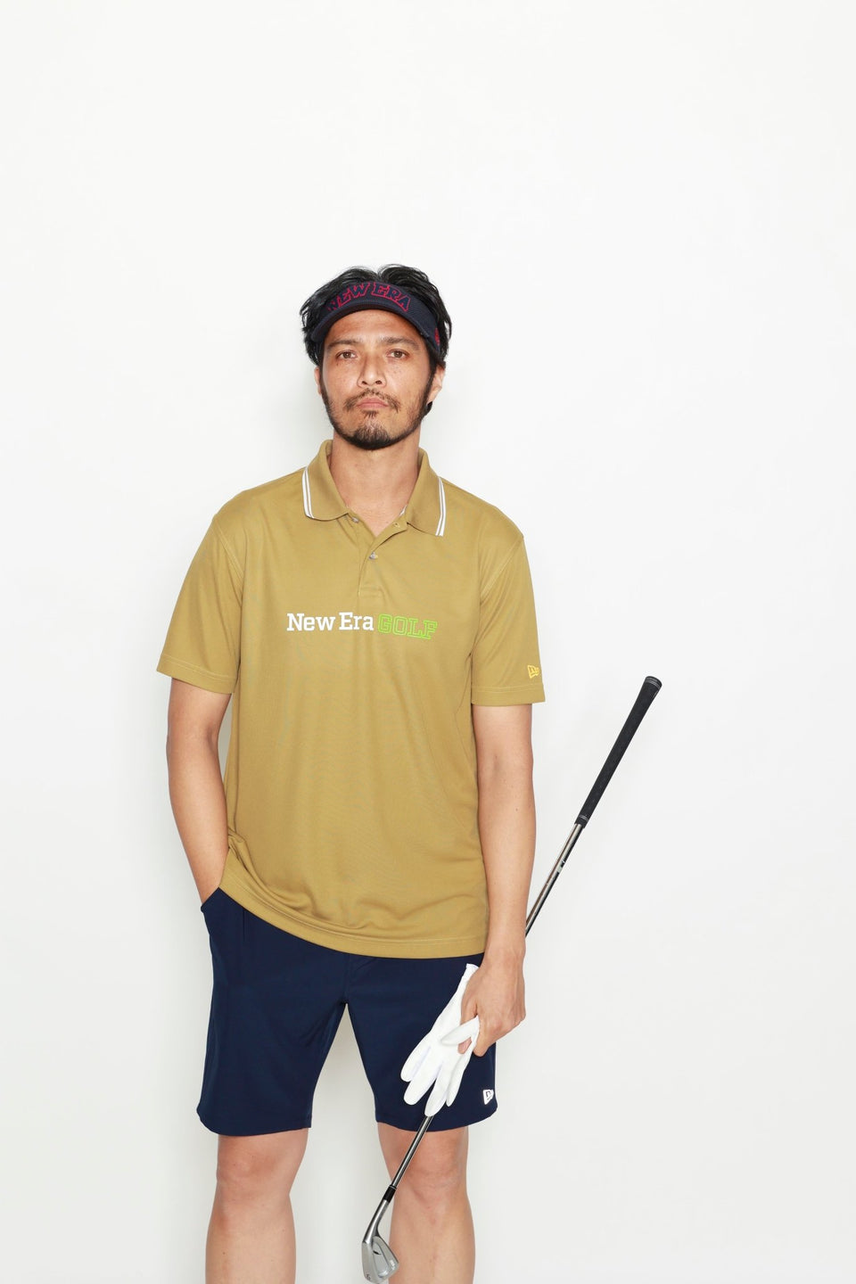【ゴルフ】半袖 鹿の子 ポロシャツ クラシックロゴ カーキ - 13272889-S | NEW ERA ニューエラ公式オンラインストア
