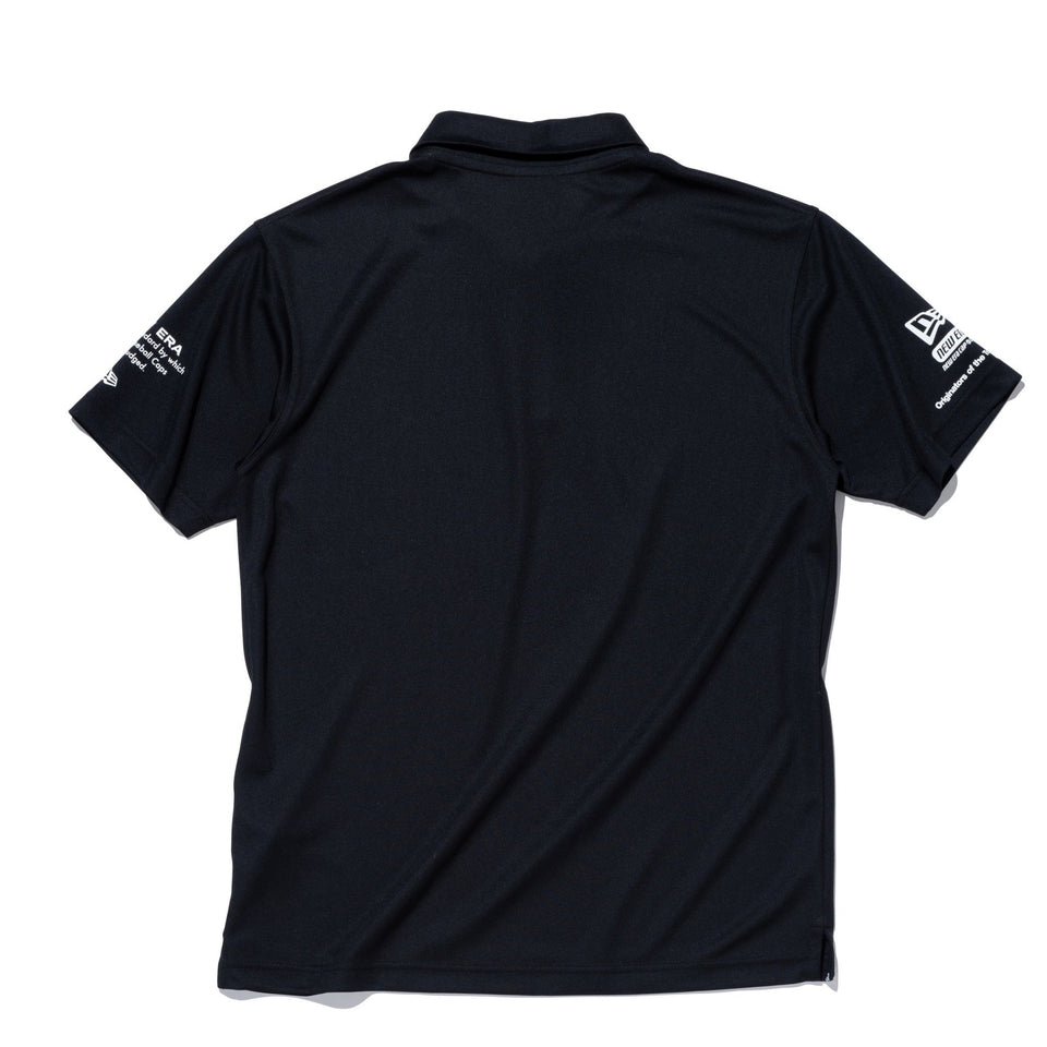 【ゴルフ】半袖 鹿の子 ポロシャツ アーカイブロゴ ブラック - 13272892-S | NEW ERA ニューエラ公式オンラインストア