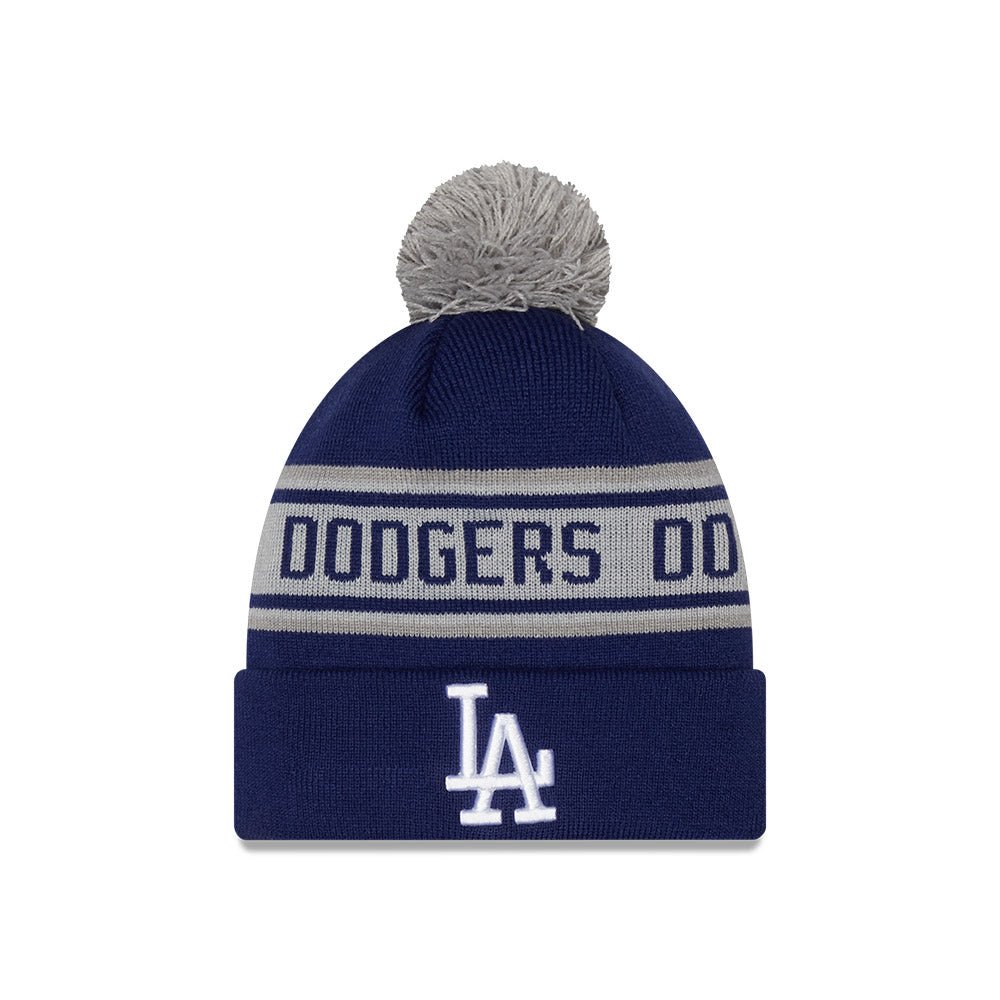 ロサンゼルス・ドジャース NEW ERA ニット帽 キャメル ポンポン