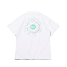 【ゴルフ】 WOMEN'S 半袖 ミッドネック 鹿の子 Tシャツ Circle OOTTF サークルロゴ ホワイト