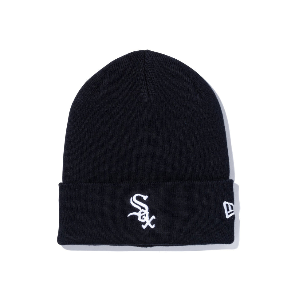 ベーシック カフニット コットン シカゴ・ホワイトソックス ブラック × スノーホワイト - 13518048-OSFM | NEW ERA ニューエラ公式オンラインストア