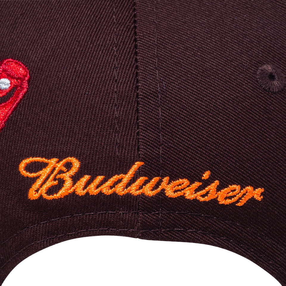 9TWENTY Budweiser バドワイザー ボウタイ アウトライン バーントウッド