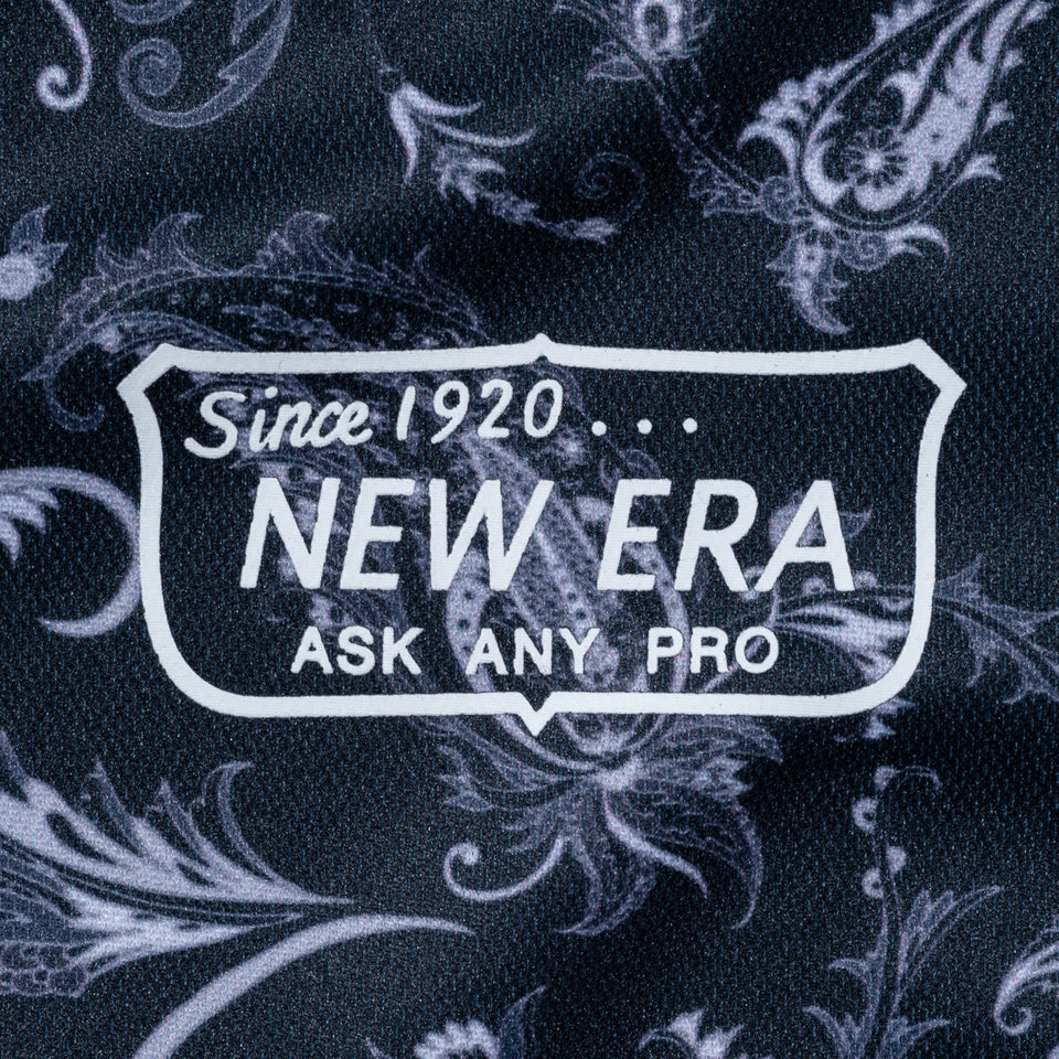 【ゴルフ】 鹿の子 ポロシャツ ペイズリー バーチカルロゴ ブラック - 13682115-S | NEW ERA ニューエラ公式オンラインストア