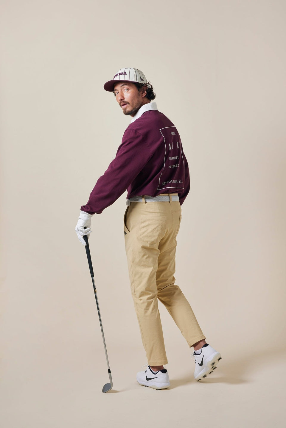 【ゴルフ】 長袖 ラグビーシャツ ヘビーウェイト バーガンディ - 13762711-S | NEW ERA ニューエラ公式オンラインストア