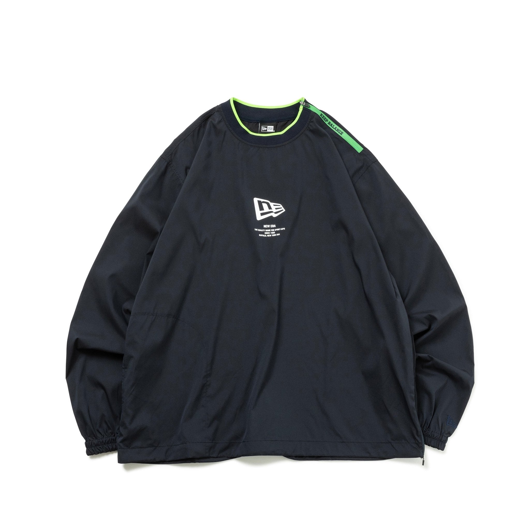 ニューエラゴルフ NEWERA ウーブン プルオーバー ブラック M ウーブン プルオーバー ブラック/ダークグレー | ゴルフ