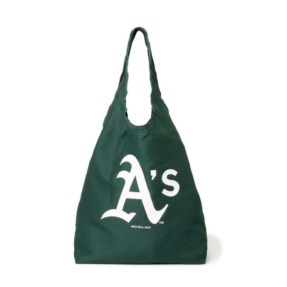 エコトートバッグ 22L パッカブル オークランド・アスレチックス ダークグリーン - 13772553-OSFM | NEW ERA ニューエラ公式オンラインストア