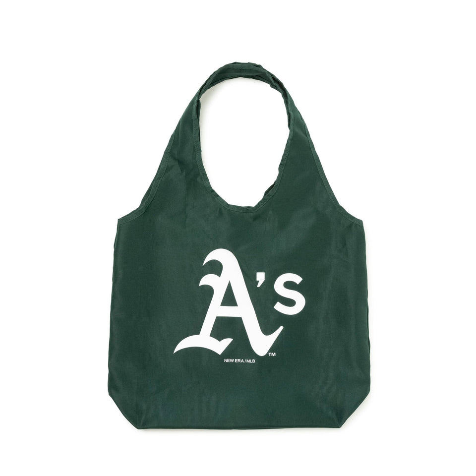 エコトートバッグ 22L パッカブル オークランド・アスレチックス ダークグリーン - 13772553-OSFM | NEW ERA ニューエラ公式オンラインストア
