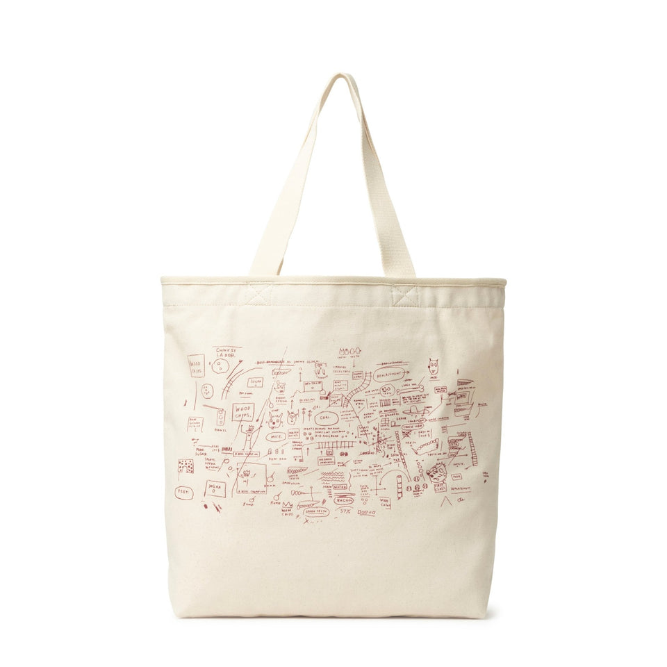 キャンバストート 22L JEAN MICHEL BASQUIAT ジャン=ミシェル・バスキア LOVE IS A LIE LOVER=LIAR アイボリー - 13772568-OSFM | NEW ERA ニューエラ公式オンラインストア