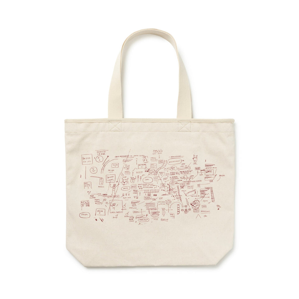キャンバストート 22L JEAN MICHEL BASQUIAT ジャン=ミシェル・バスキア LOVE IS A LIE LOVER=LIAR アイボリー - 13772568-OSFM | NEW ERA ニューエラ公式オンラインストア