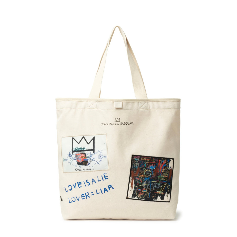 キャンバストート 22L JEAN MICHEL BASQUIAT ジャン=ミシェル・バスキア LOVE IS A LIE LOVER=LIAR アイボリー - 13772568-OSFM | NEW ERA ニューエラ公式オンラインストア