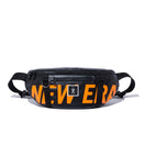 ウエストバッグ 2L AYA シンセティックレザー ラバーパッチ プリントロゴ ブラック × オレンジ - 13108912-OSFM | NEW ERA ニューエラ公式オンラインストア