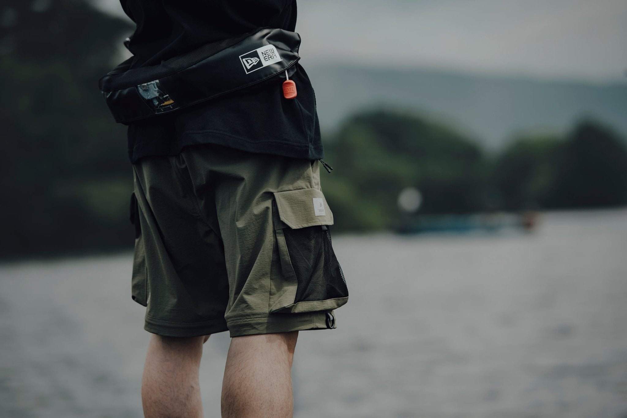 フィールド 2Way トラックパンツ Angler Collection オリーブ 【ニューエラ アウトドア】 4