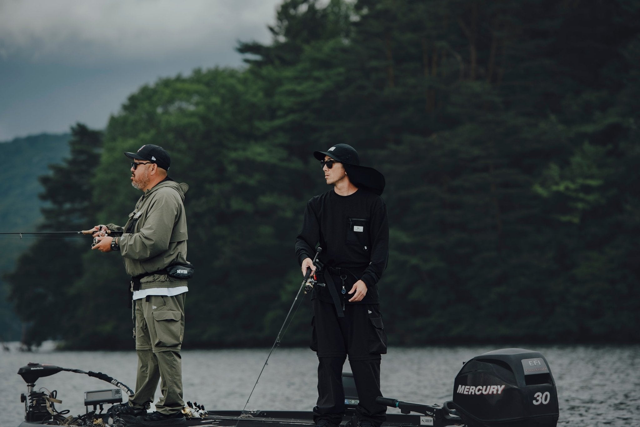 フィールド 2Way トラックパンツ Angler Collection オリーブ 【ニューエラ アウトドア】 2