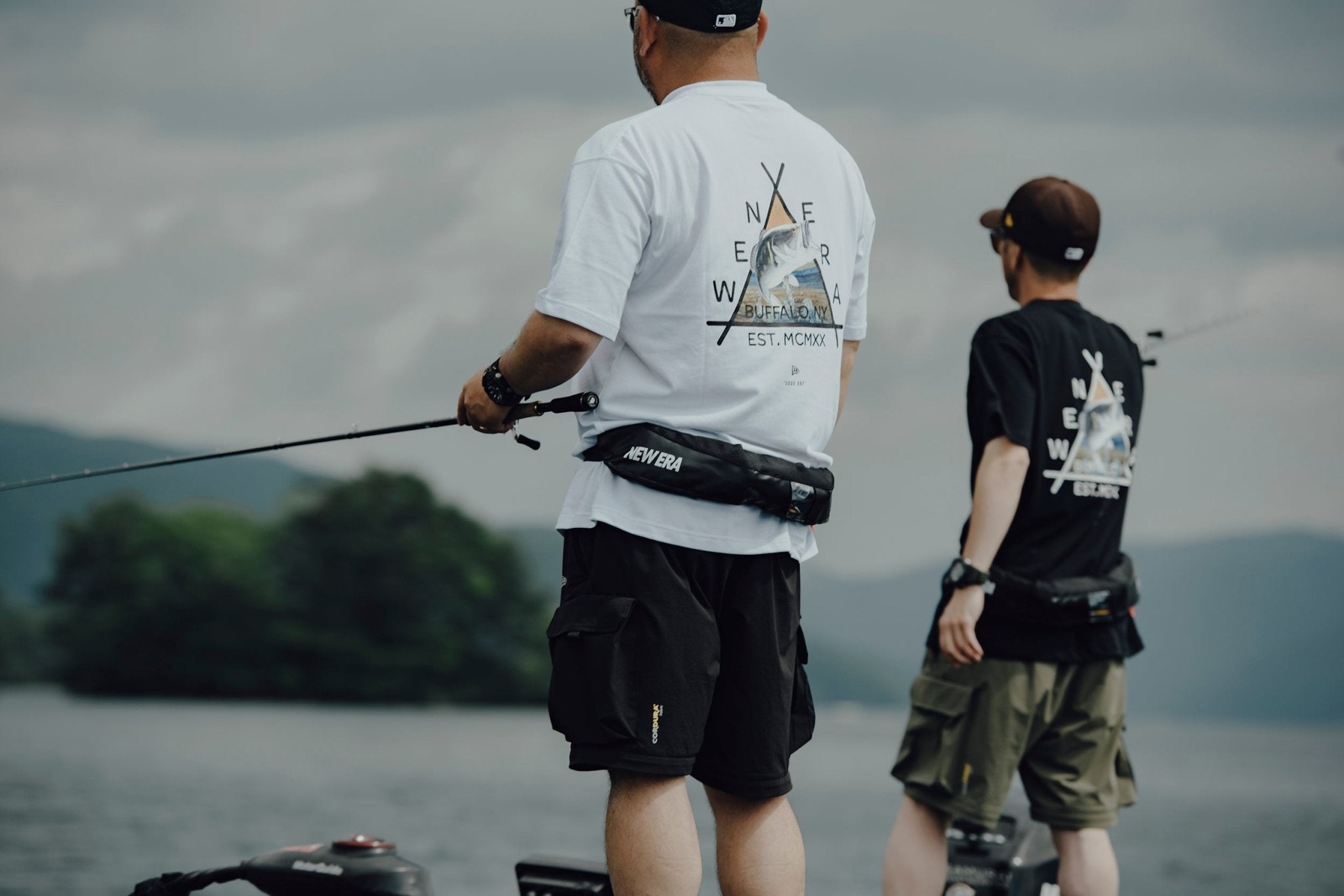 フィールド 2Way トラックパンツ Angler Collection ブラック 【ニューエラ アウトドア】 4
