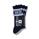 ソックス クルー 3ペア ライン ネイビー - 13517762-2123 | NEW ERA ニューエラ公式オンラインストア