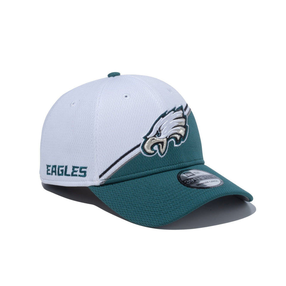 39THIRTY NFL SIDE LINE 2023 フィラデルフィア・イーグルス ホワイト × グリーン グレーアンダーバイザー - 13717097-SM | NEW ERA ニューエラ公式オンラインストア