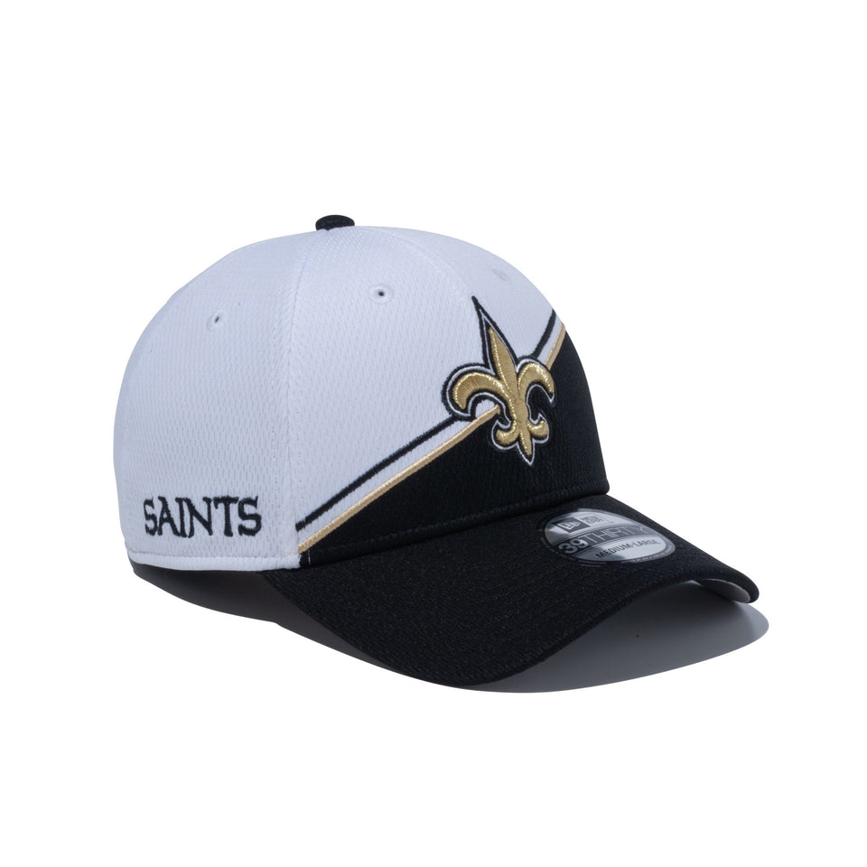 39THIRTY NFL SIDE LINE 2023 ニューオーリンズ・セインツ ホワイト × ブラック グレーアンダーバイザー - 13717100-SM | NEW ERA ニューエラ公式オンラインストア