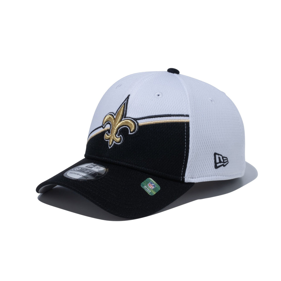 39THIRTY NFL SIDE LINE 2023 ニューオーリンズ・セインツ ホワイト × ブラック グレーアンダーバイザー - 13717100-SM | NEW ERA ニューエラ公式オンラインストア