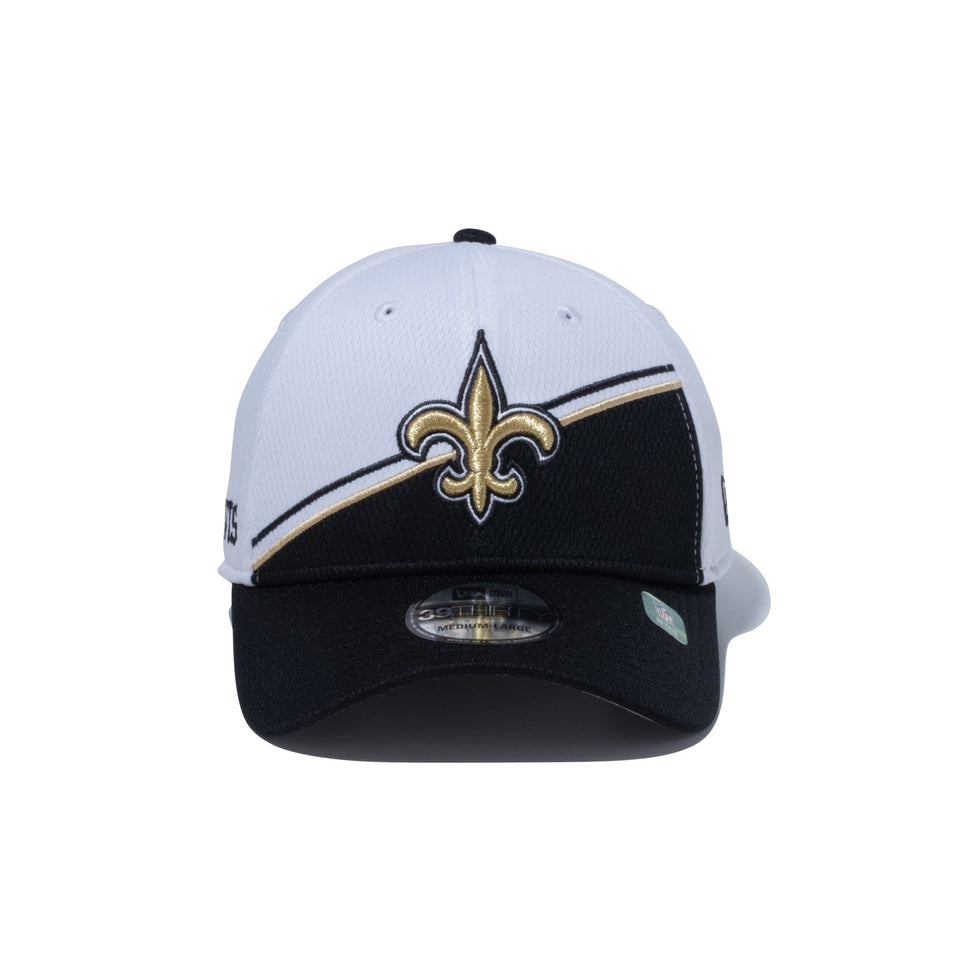 39THIRTY NFL SIDE LINE 2023 ニューオーリンズ・セインツ ホワイト × ブラック グレーアンダーバイザー - 13717100-SM | NEW ERA ニューエラ公式オンラインストア