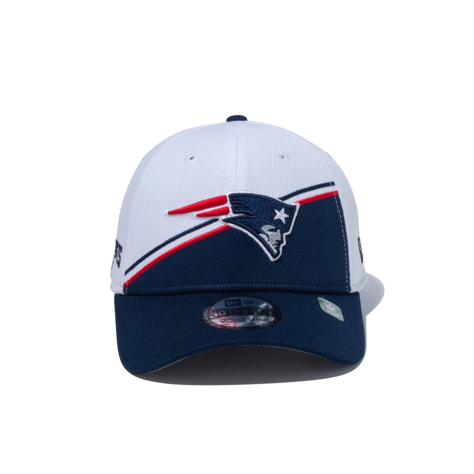 39THIRTY NFL SIDE LINE 2023 ニューイングランド・ペイトリオッツ ホワイト × ネイビー グレーアンダーバイザー - 13717101-SM | NEW ERA ニューエラ公式オンラインストア