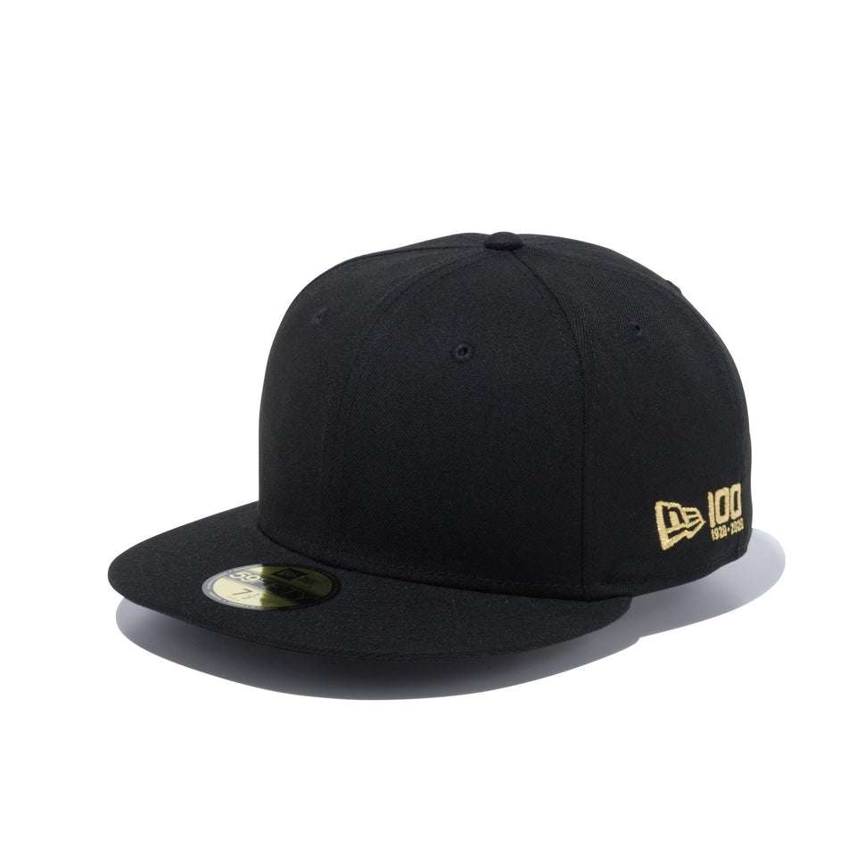 【ストア限定】 59FIFTY ニューエラ 100周年ロゴ サイド ブラック × ゴールド - 12479437-700 | NEW ERA ニューエラ公式オンラインストア