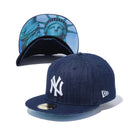 59FIFTY スタチューオブリバティ ニューヨーク・ヤンキース 自由の女神 アンダーバイザー インディゴデニム - 12572939-700 | NEW ERA ニューエラ公式オンラインストア