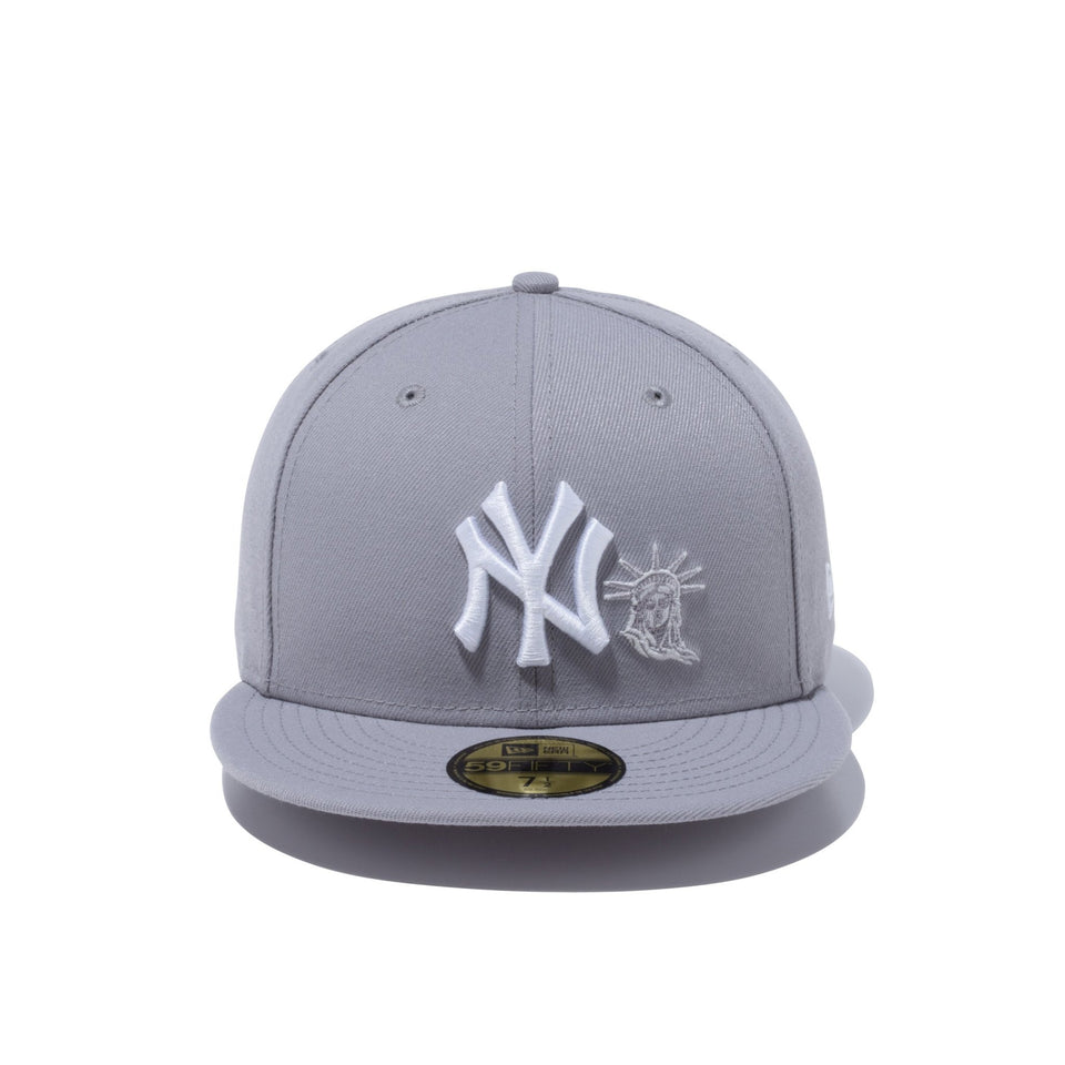 59FIFTY ニューヨーク・ヤンキース スタチューオブリバティ グレー - 12854098-700 | NEW ERA ニューエラ公式オンラインストア