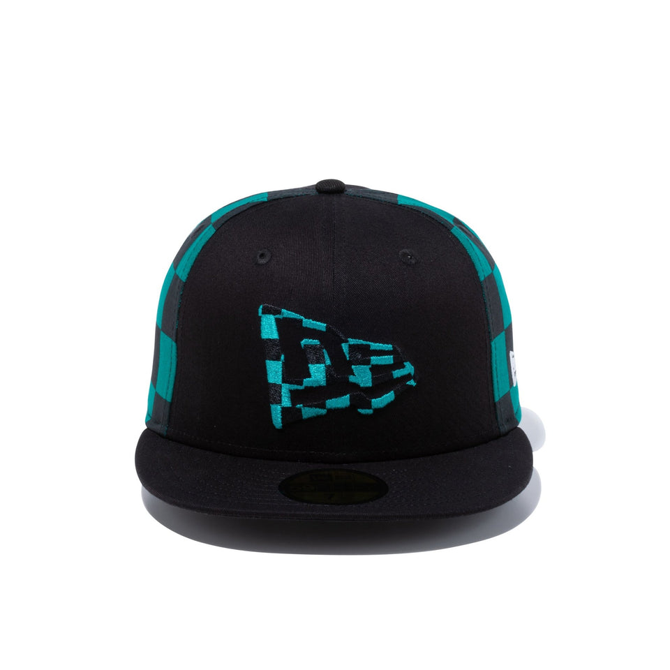 59FIFTY 鬼滅の刃 竈門炭治郎 フラッグロゴ ブラック - 13061687-700 | NEW ERA ニューエラ公式オンラインストア