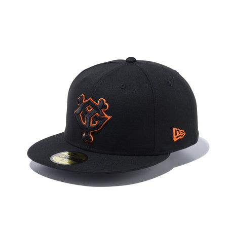 59FIFTY 読売ジャイアンツ ブラック × ブラック/ラストオレンジ