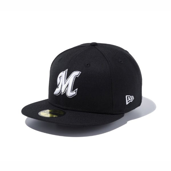59FIFTY 千葉ロッテマリーンズ ブラック × ホワイト - 13562228-700 | NEW ERA ニューエラ公式オンラインストア
