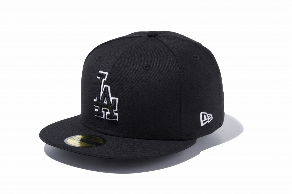 59FIFTY ロサンゼルス・ドジャース ブラック × ブラック ホワイト 