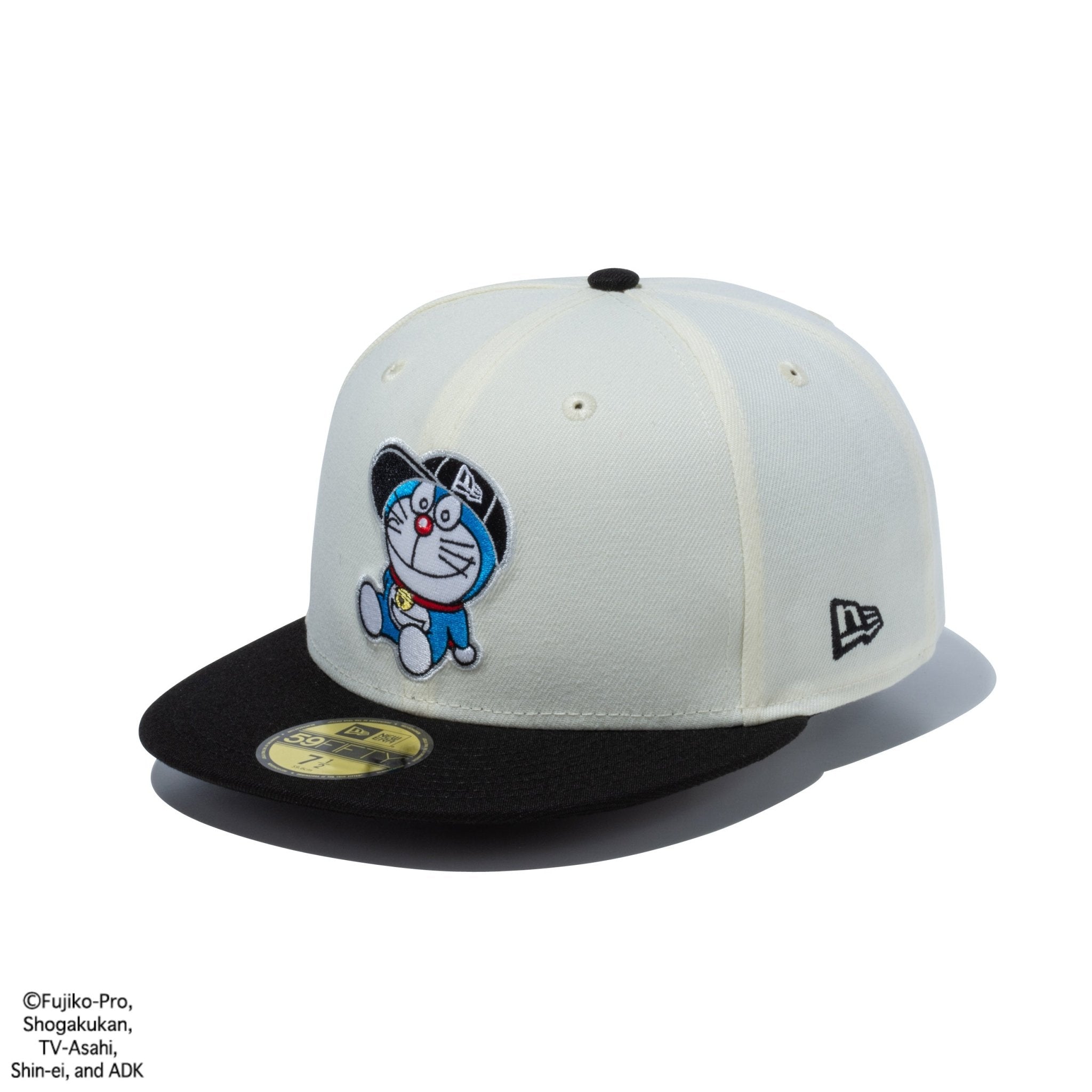 59FIFTY ドラえもん キャップ クロームホワイト / ブラック ...