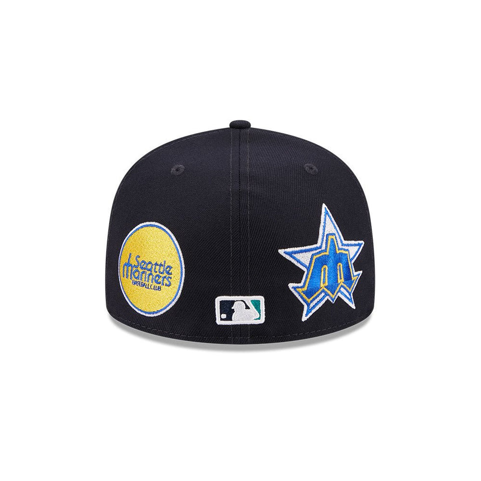 59FIFTY 2023 MLB All-Star Game Fan Pack シアトル・マリナーズ オールオーバーロゴ ネイビー エメラルドグリーンアンダーバイザー - 13570910-700 | NEW ERA ニューエラ公式オンラインストア