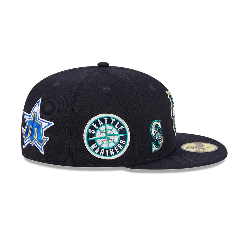 59FIFTY 2023 MLB All-Star Game Fan Pack シアトル・マリナーズ オールオーバーロゴ ネイビー エメラルドグリーンアンダーバイザー - 13570910-700 | NEW ERA ニューエラ公式オンラインストア