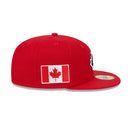 59FIFTY 2023 World Baseball Classic カナダ レッド グレーアンダーバイザー - 13555099-700 | NEW ERA ニューエラ公式オンラインストア
