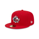 59FIFTY 2023 World Baseball Classic カナダ レッド グレーアンダーバイザー - 13555099-700 | NEW ERA ニューエラ公式オンラインストア
