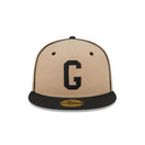 59FIFTY ニグロリーグ 2Tone ホームステッド・グレイズ ベージュ グレーアンダーバイザー - 13552508-700 | NEW ERA ニューエラ公式オンラインストア