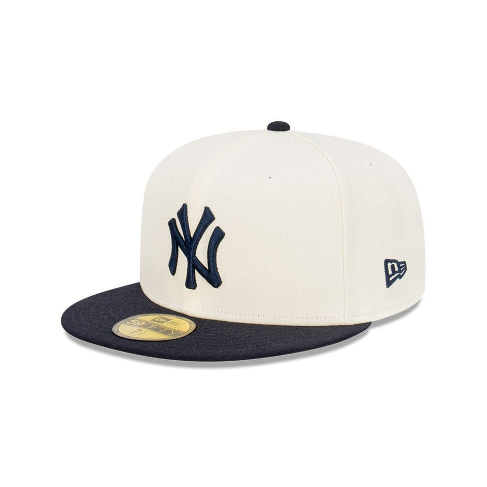 ニューエラ 59FIFTY NY ベースボールキャップ ホワイト 7 1/4