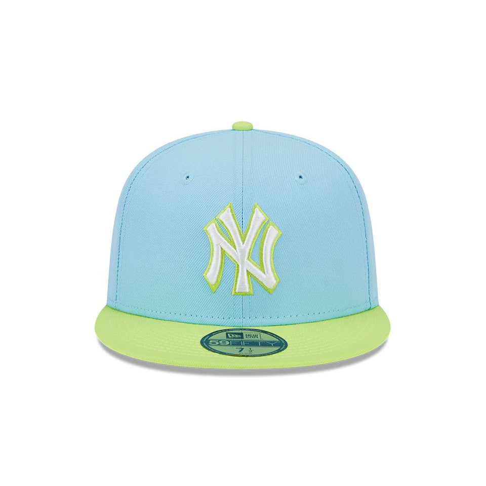 お手頃価格 Color 2Tone 59FIFTY Pack ニューエラオンラインストア | ライムグリーンバイザー ライトブルー ニューヨーク・ヤンキース 帽子