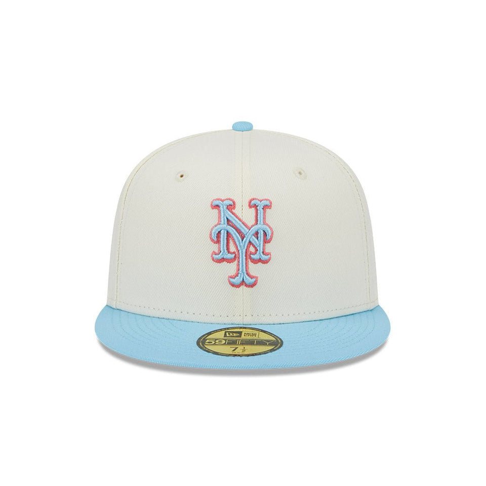 現品限り一斉値下げ！ 59FIFTY クローム ニューヨーク・メッツ Pack Color 2Tone キャップ