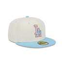 59FIFTY 2Tone Color Pack ロサンゼルス・ドジャース クロームホワイト ライトブルーバイザー - 13497982-700 | NEW ERA ニューエラ公式オンラインストア