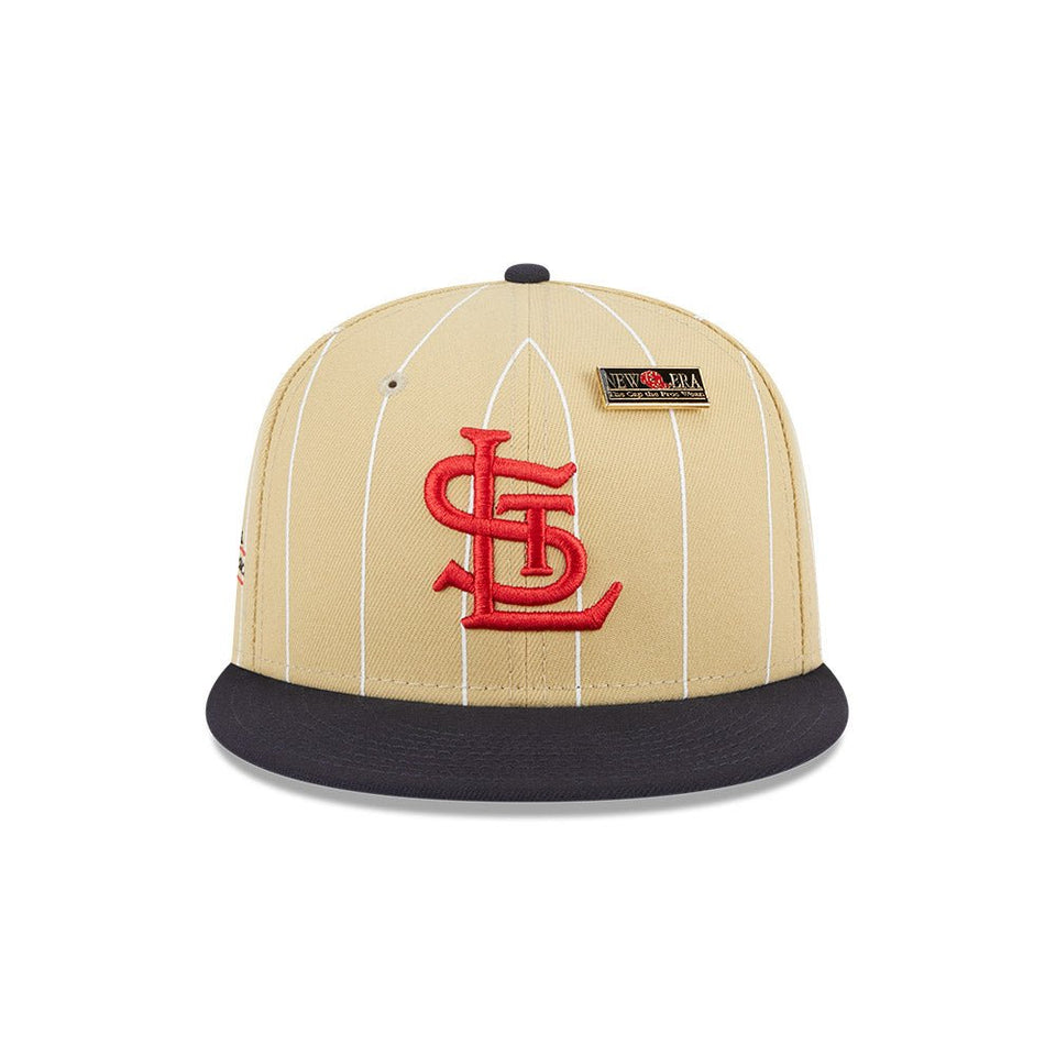 59FIFTY 59FIFTY DAY クーパーズタウン セントルイス・カージナルス ベガスゴールドピンストライプ ネイビーバイザー - 13682194-700 | NEW ERA ニューエラ公式オンラインストア