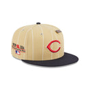 59FIFTY 59FIFTY DAY クーパーズタウン シンシナティー・レッズ ベガスゴールドピンストライプ ネイビーバイザー - 13682203-700 | NEW ERA ニューエラ公式オンラインストア