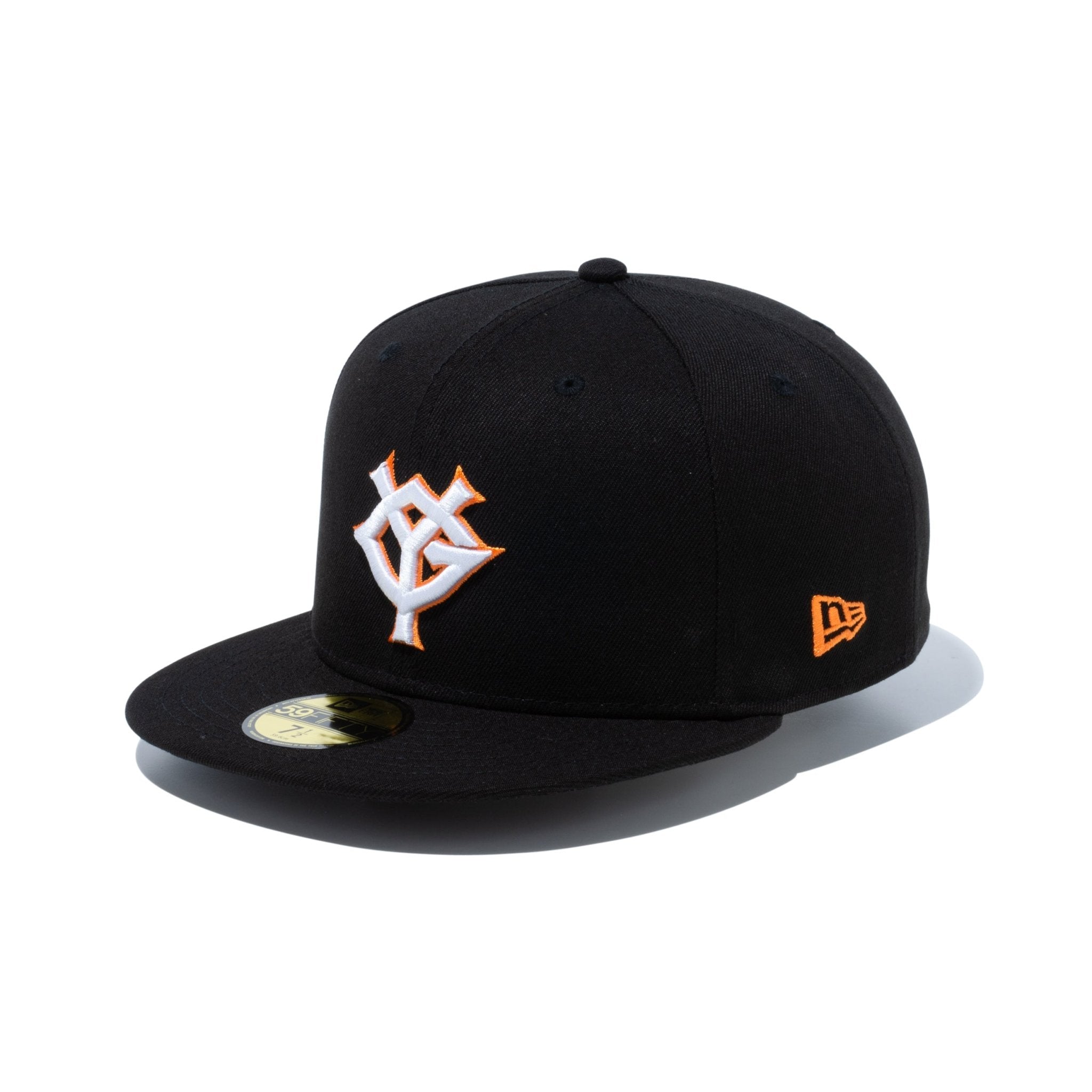 59FIFTY 読売ジャイアンツ ブラック × ホワイト/オレンジ - ニューエラ