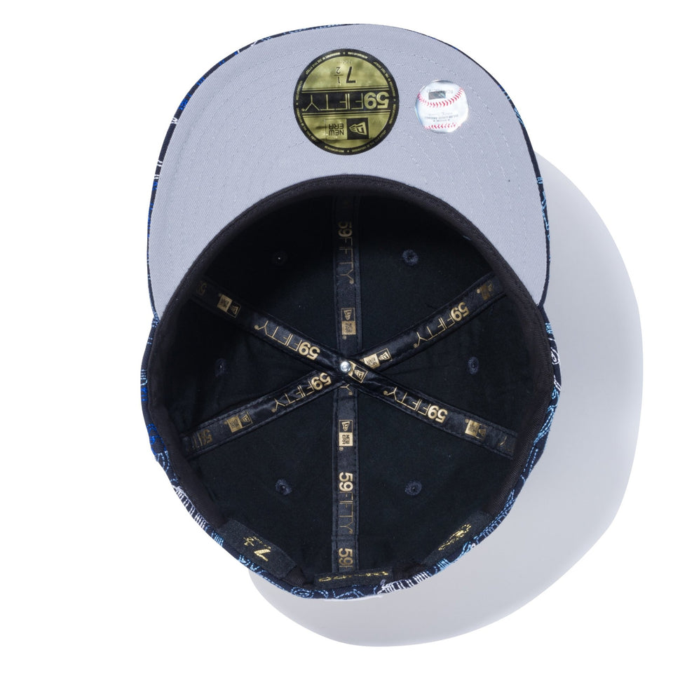 【ストア限定】 59FIFTY ALL OVER STITCH ニューヨーク・ヤンキース【100th Monthly Limited】 - 12556624-700 | NEW ERA ニューエラ公式オンラインストア