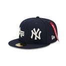 59FIFTY Alpha Industries x MLB ニューヨーク・ヤンキース ネイビー グレーアンダーバイザー - 13497938-700 | NEW ERA ニューエラ公式オンラインストア